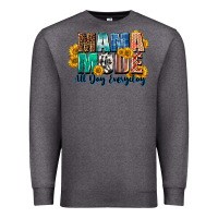 Charcoal Heather Mama mode all day everyday  Mother's Day Premium Sweatshirt - CowGirlArtShop
