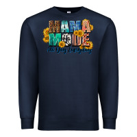 Navy Mama mode all day everyday  Mother's Day Premium Sweatshirt - CowGirlArtShop