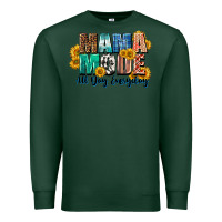 Sports Green Mama mode all day everyday  Mother's Day Premium Sweatshirt - CowGirlArtShop