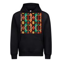 Black native american aztec seamless pattern Urban Hoodie - BundleAndBundleShop