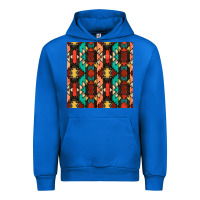 Cobalt native american aztec seamless pattern Urban Hoodie - BundleAndBundleShop
