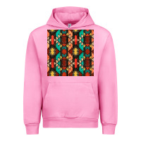 Fuchsia Pink native american aztec seamless pattern Urban Hoodie - BundleAndBundleShop