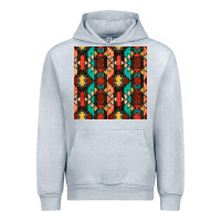 Heather Grey native american aztec seamless pattern Urban Hoodie - BundleAndBundleShop