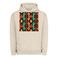 Pigment French Oak native american aztec seamless pattern Urban Hoodie - BundleAndBundleShop