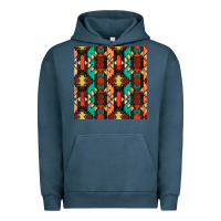Pigment Midnight Navy native american aztec seamless pattern Urban Hoodie - BundleAndBundleShop