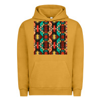 Pigment Peanut Butter native american aztec seamless pattern Urban Hoodie - BundleAndBundleShop