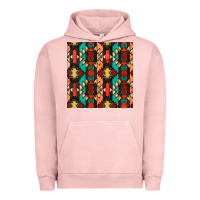 Pigment Salmon native american aztec seamless pattern Urban Hoodie - BundleAndBundleShop
