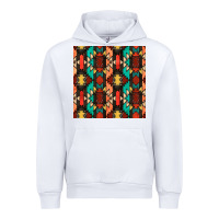 White native american aztec seamless pattern Urban Hoodie - BundleAndBundleShop