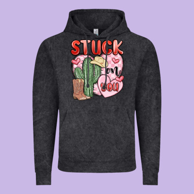 Stuck On You Vintage Hoodie Designed By Maliassmallbusiness