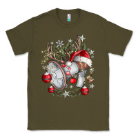 Army Green Merry Christmas Classic Tee - CowhideDigitalArt