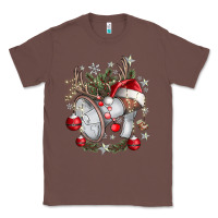 Chestnut Merry Christmas Classic Tee - CowhideDigitalArt