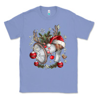 Colony Blue Merry Christmas Classic Tee - CowhideDigitalArt