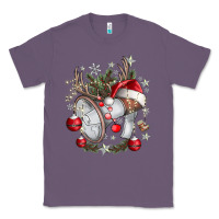 Lavender Merry Christmas Classic Tee - CowhideDigitalArt