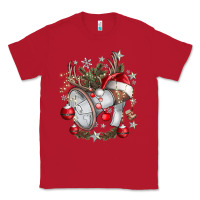 Red Merry Christmas Classic Tee - CowhideDigitalArt