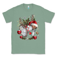Sage Merry Christmas Classic Tee - CowhideDigitalArt