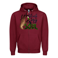 Burgundy Black my soul Zipper Hoodie - NancyCooperArtShop