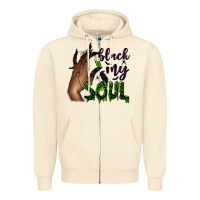 Black My Soul Zipper Hoodie | Teevron