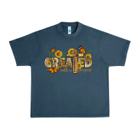 Midnight Navy created with a purpose with sunflower and butterfl Urban Heavy Tee - NancyCooperArtShop