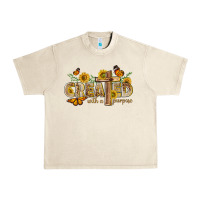 Sandshell created with a purpose with sunflower and butterfl Urban Heavy Tee - NancyCooperArtShop
