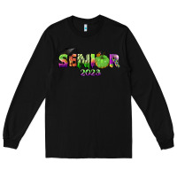 Black senior 2023 halloween Long Sleeve Tee - BundleAndBundleShop