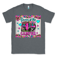 Charcoal Heather queen of the camper Classic Tee - JahusDesignShop