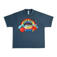 Midnight Navy back to school hello sixth grade 3200x2400 Urban Heavy Tee - AdoDesignShop