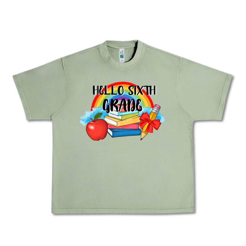 Back To School Hello Sixth Grade 3200x2400 Urban Heavy Tee by AdoDesignShop | Teevron