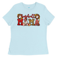 Baby Blue baseball mama Ladies Tee - Jasminsmagicworld