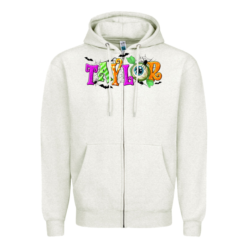Personalized Halloween Zipper Hoodie by NancyCooperArtShop | Teevron