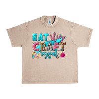 French Oak eat sleep craft repeat Urban Heavy Tee - NancyCooperArtShop