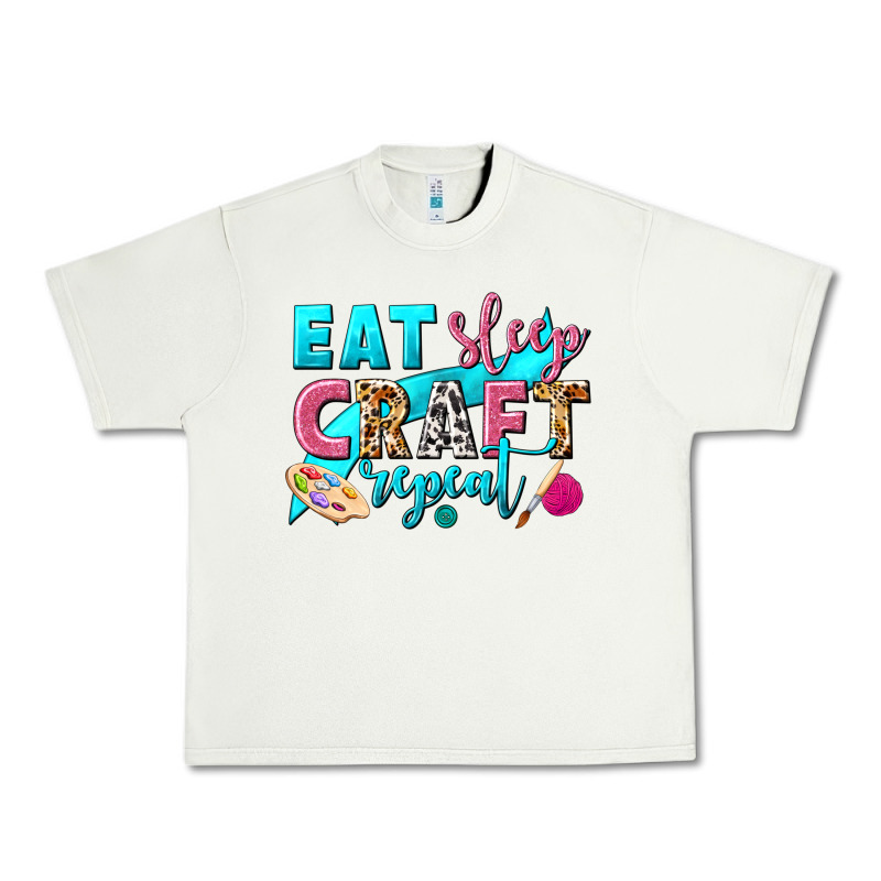 Eat Sleep Craft Repeat Urban Heavy Tee by NancyCooperArtShop | Teevron
