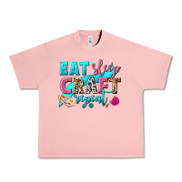 Salmon eat sleep craft repeat Urban Heavy Tee - NancyCooperArtShop