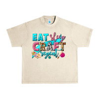 Sandshell eat sleep craft repeat Urban Heavy Tee - NancyCooperArtShop