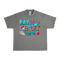 Tornado eat sleep craft repeat Urban Heavy Tee - NancyCooperArtShop