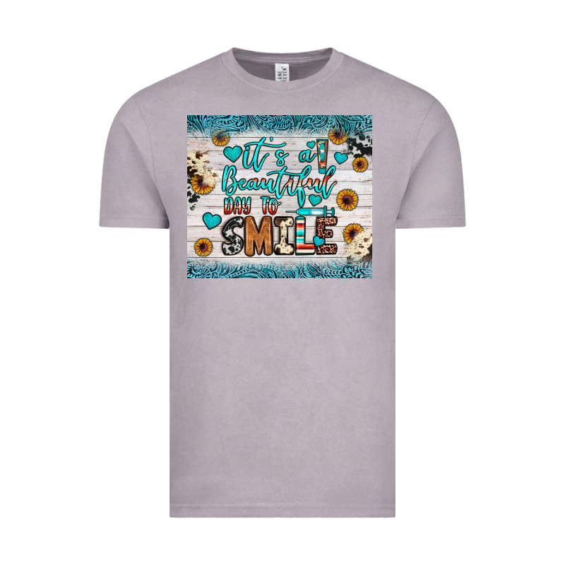 It’s A Beautiful Day To Smile Vintage Tee by JahusDesignShop | Teevron