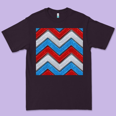 Glitter 4th Of July Seamless Pattern Premium Tee Designed By Bundleandbundleshop