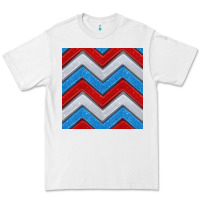 White Glitter 4th of July Seamless Pattern Premium Tee - BundleAndBundleShop