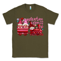 Army Green valentines express with gnomies Classic Tee - NancyCooperArtShop