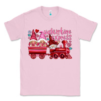 Bubblegum Pink valentines express with gnomies Classic Tee - NancyCooperArtShop