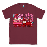 Burgundy valentines express with gnomies Classic Tee - NancyCooperArtShop