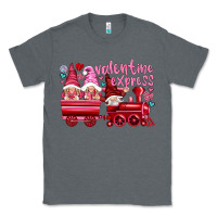 Charcoal Heather valentines express with gnomies Classic Tee - NancyCooperArtShop