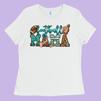 American Football Mama Ladies Tee Designed By Jasminsmagicworld