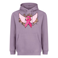 Lavender Cancer ribbon angel wings Cancer Awareness Heavyweight Hoodie - HowdyJamesFarm