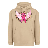 Mushroom Cancer ribbon angel wings Cancer Awareness Heavyweight Hoodie - HowdyJamesFarm