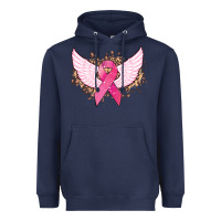 Navy Cancer ribbon angel wings Cancer Awareness Heavyweight Hoodie - HowdyJamesFarm