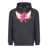 Smoke Cancer ribbon angel wings Cancer Awareness Heavyweight Hoodie - HowdyJamesFarm