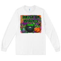 White drink up witches Long Sleeve Tee - BundleAndBundleShop