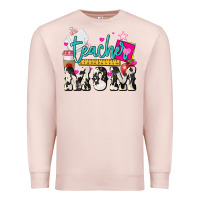 Pale Pink Teacher Mom Mother's Day Premium Sweatshirt - HowdyJamesFarm