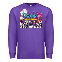 Purple Teacher Mom Mother's Day Premium Sweatshirt - HowdyJamesFarm