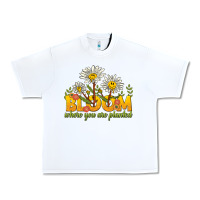 White bloom where you are planted Urban Heavy Tee - NancyCooperArtShop